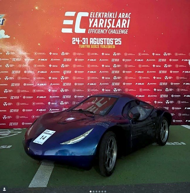 TÜBİTAK Efficiency Challenge stand alanında araç